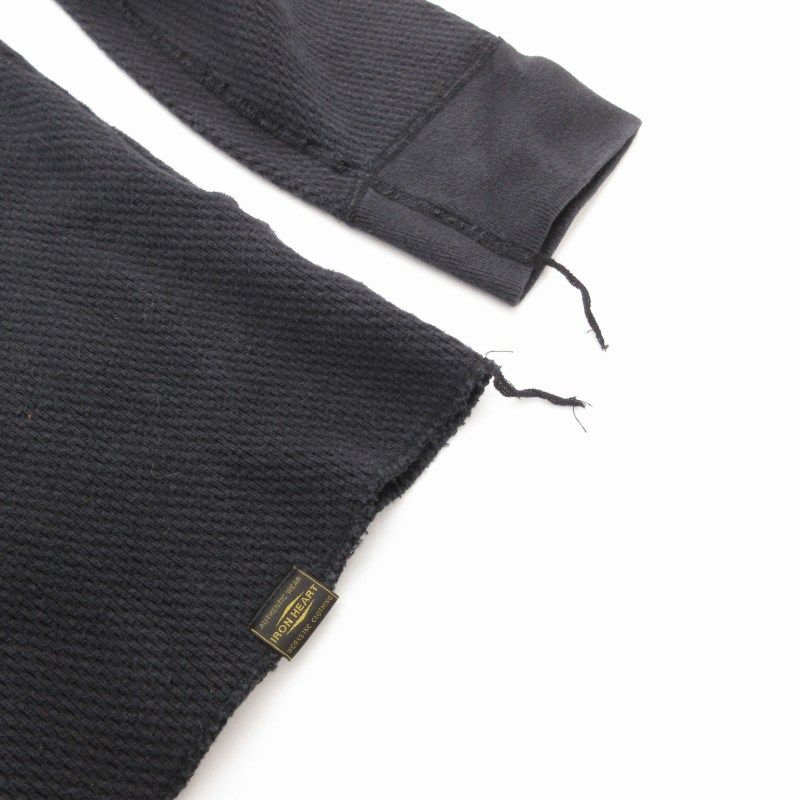 アイアンハート ヘンリーネック サーマル カットソー 長袖 ワッフル アイアンハート IRON HEART サーマル ワッフルボタンTシャツ