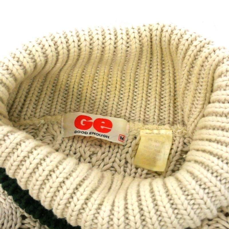 good enough グッドイナフ フィッシャーマンニット タートルネック グッドイナフ GOODENOUGH 90S フィッシャーマン ケーブルニット