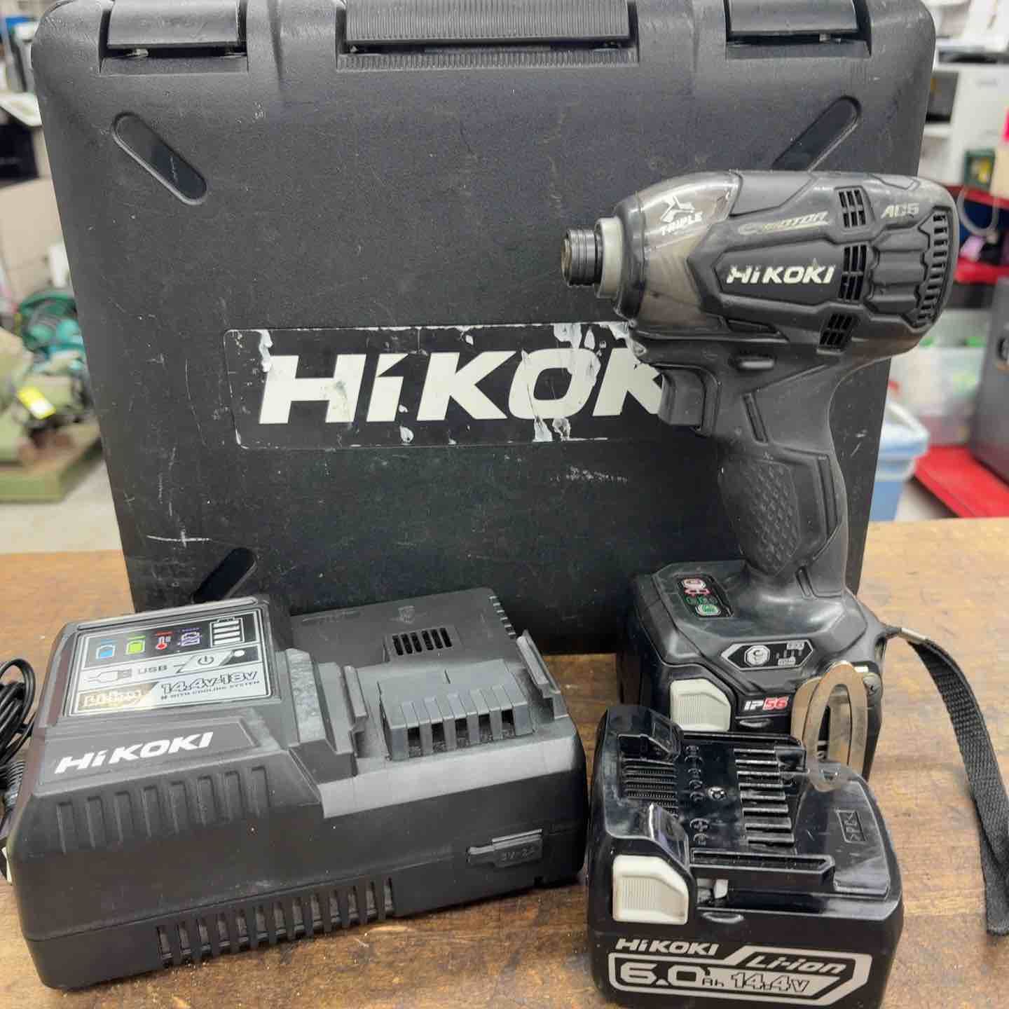 日立工機 インパクトドライバー ストロングブラック WH14DDL2 2LYPK B 八潮店
