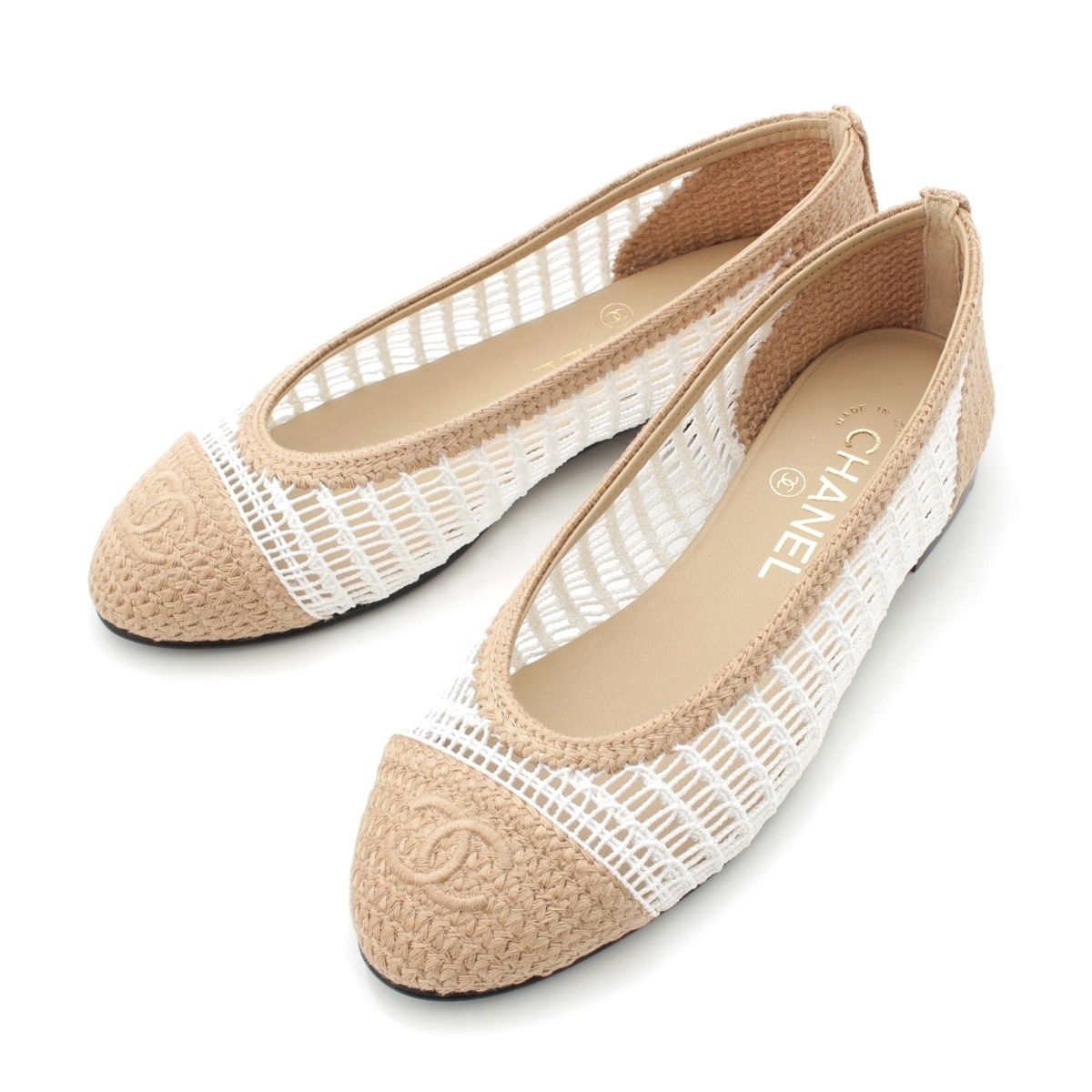 良品❤CHANEL【シャネル】ココマーク♡バレリーナフラットシューズ CHANEL （新品・未使用品）】シャネル バレリーナ ココマーク