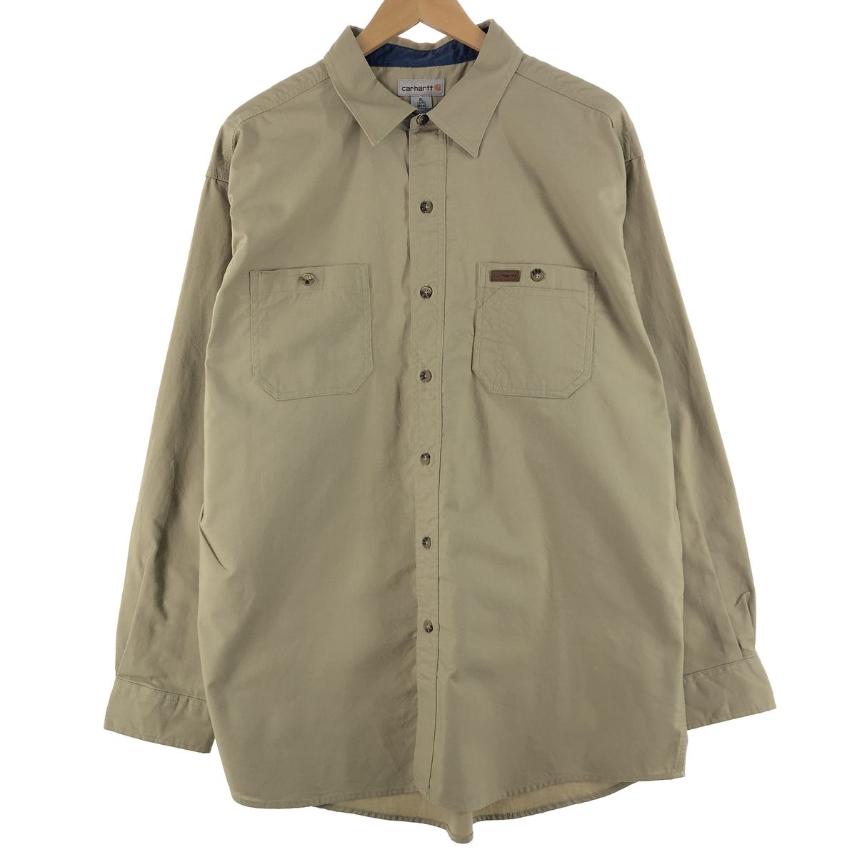 古着 カーハート Carhartt 長袖 ワークシャツ メンズXXL/eaa366199