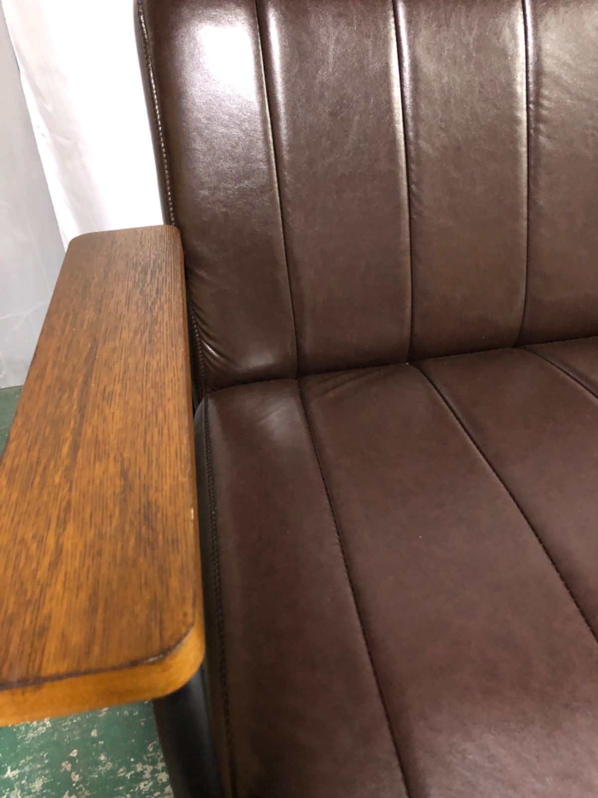 10h35 Nシールド ステイン2KD DBR 合成皮革 2人用ソファ - メルカリ