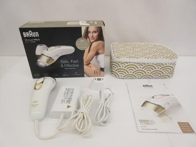家電 BRAUN Silk expert Pro5 光美容器 シルク エキスパート プロ5 脱毛器 動作品