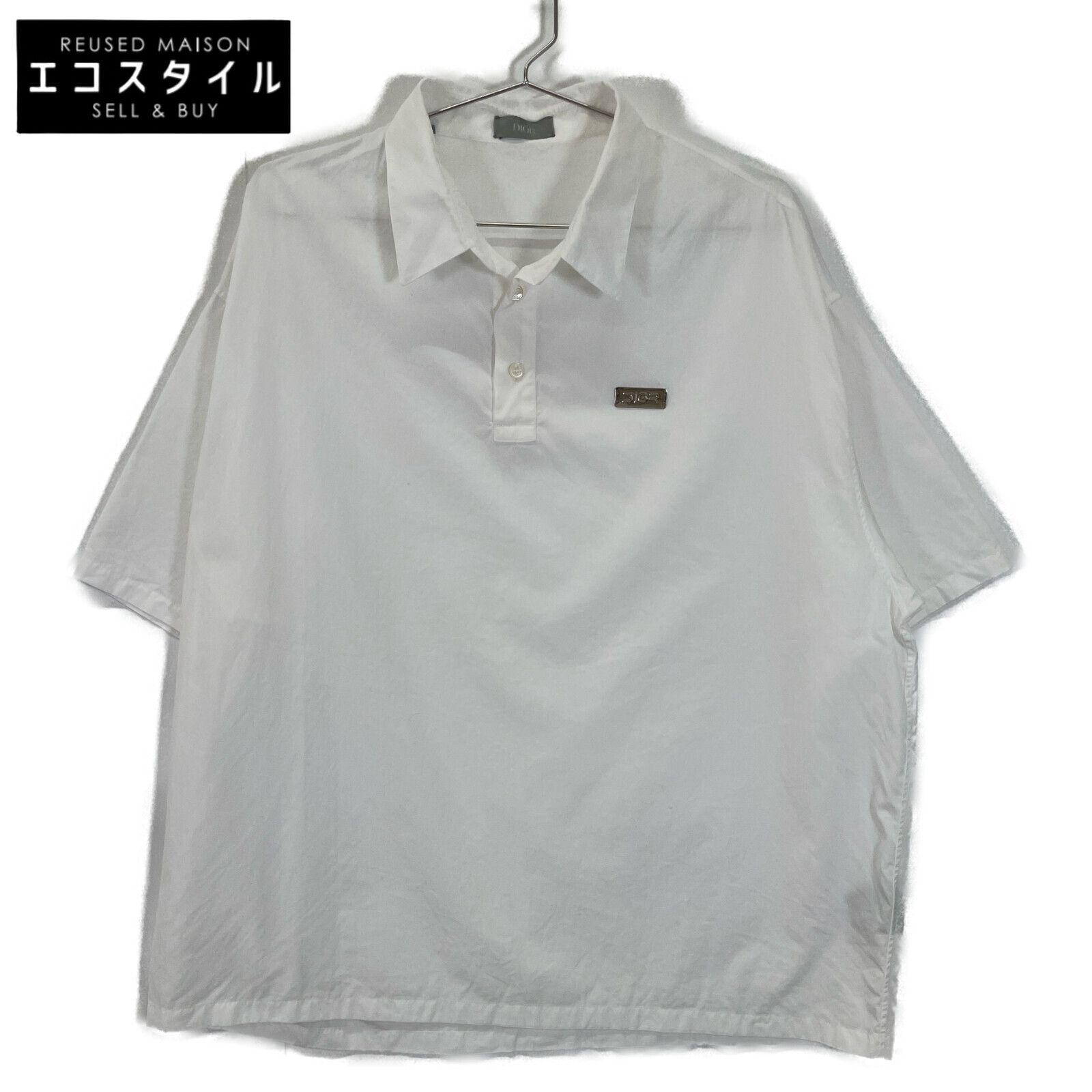 DIOR ディオール 933C536B1581 空山基 ホワイト プレートシャツ 41