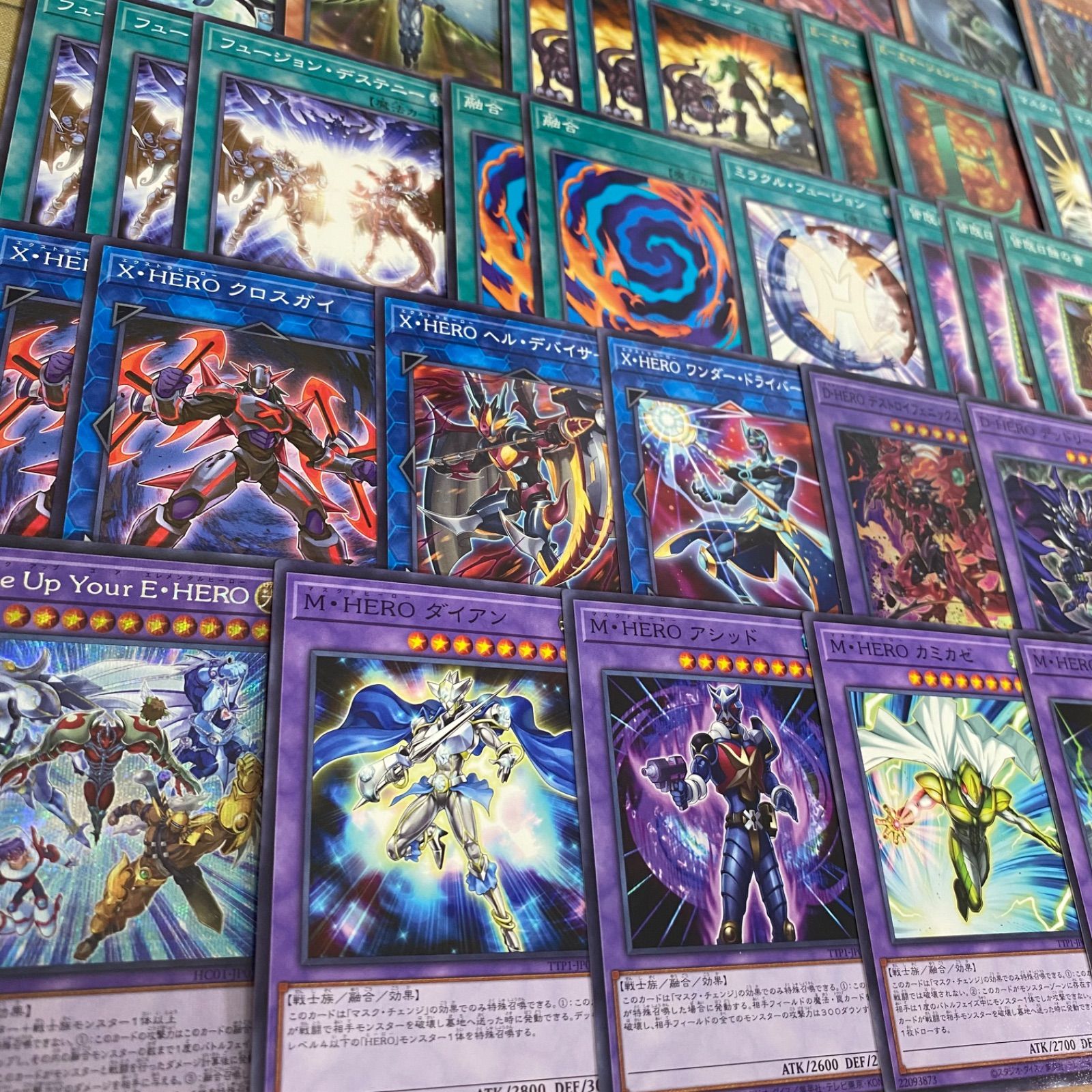 遊戯王 本格構築済み HERO デッキ エアーマン メイン40＋Ex15枚 遊戯王 本格構築済み HERO デッキ エアーマン メイン40＋Ex15枚