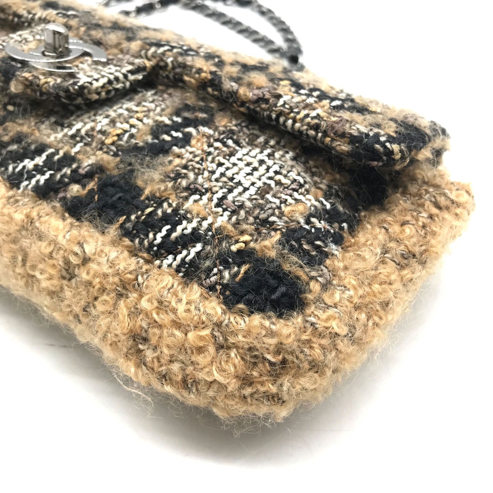 CHANEL シャネル マトラッセ ココマーク ターンロック ツイード 