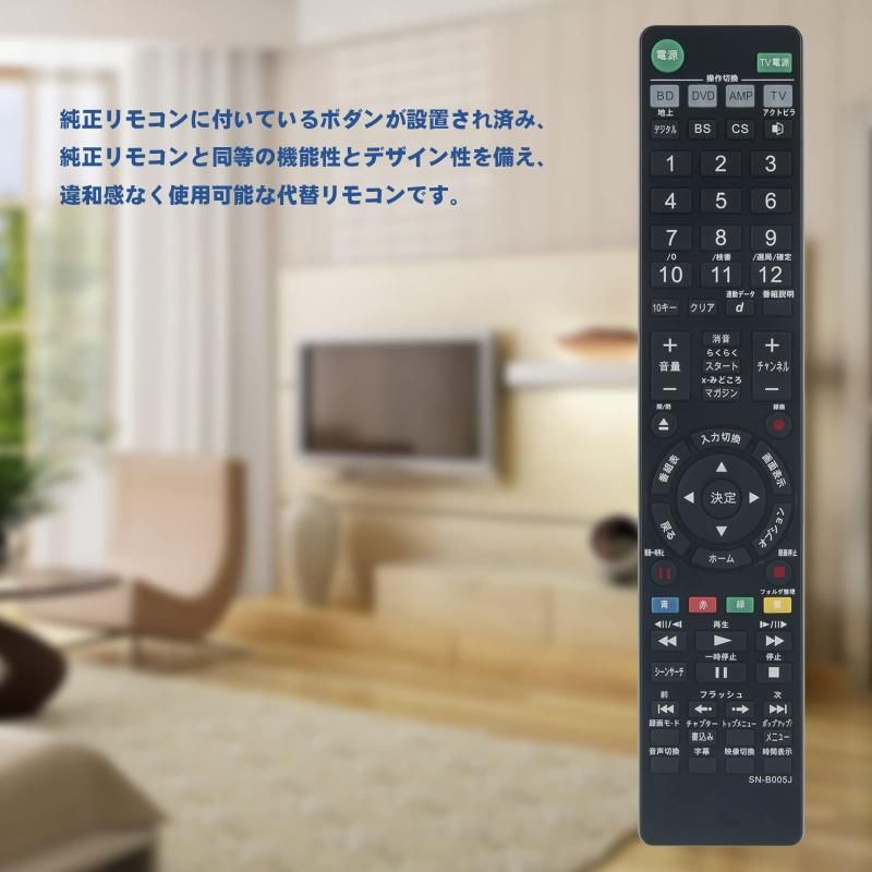 PerFascin 代替リモコン FITS FOR RMT-B005J SONY ソニー