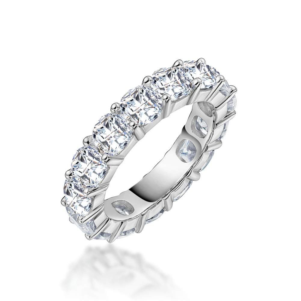 レディース エタニティリング 指輪 キュービックジルコニア リング 細身 シンプル Jewelry ダイヤモンド Ai シルバー
