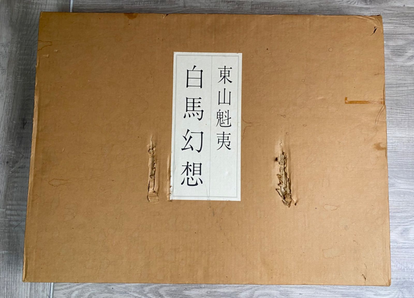 限定品】1990年 東山魁夷 画集 「白馬幻想」 全18図 日本経済