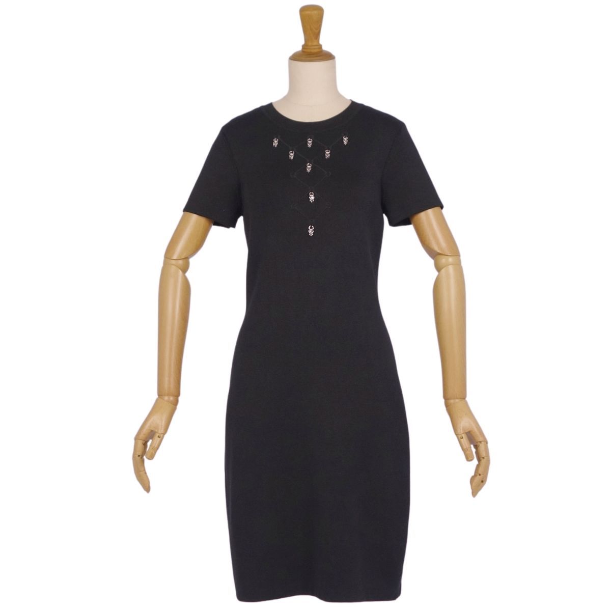 極美品　エルメス　ショートスリーブドレス 極美品 エルメス ショートスリーブドレス 【公式通販】