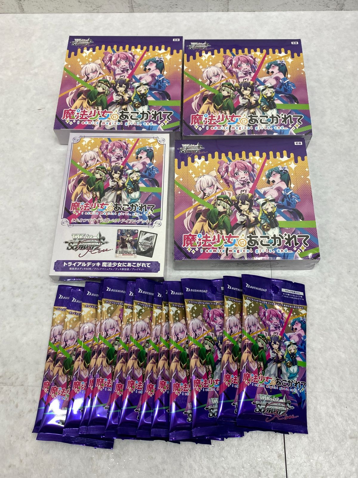 ヴァイスシュヴァルツ 魔法少女にあこがれて トライアルデッキ 4個入2