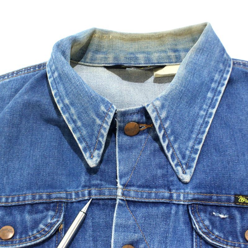 70s USA製 vintage Wrangler 74136NV デニムジャケット メンズ