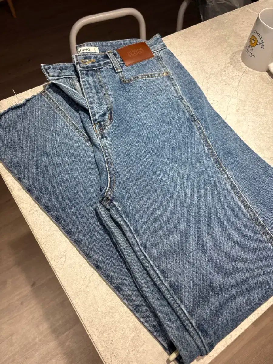 J.Chung デニム スラックス 青 s