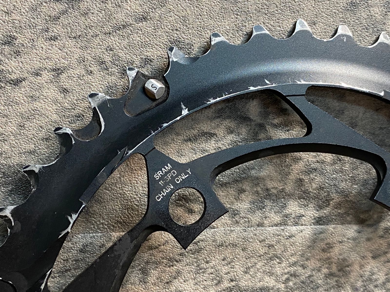 JF505 スラム SRAM チェーンリング 46/36T BCD110 11S