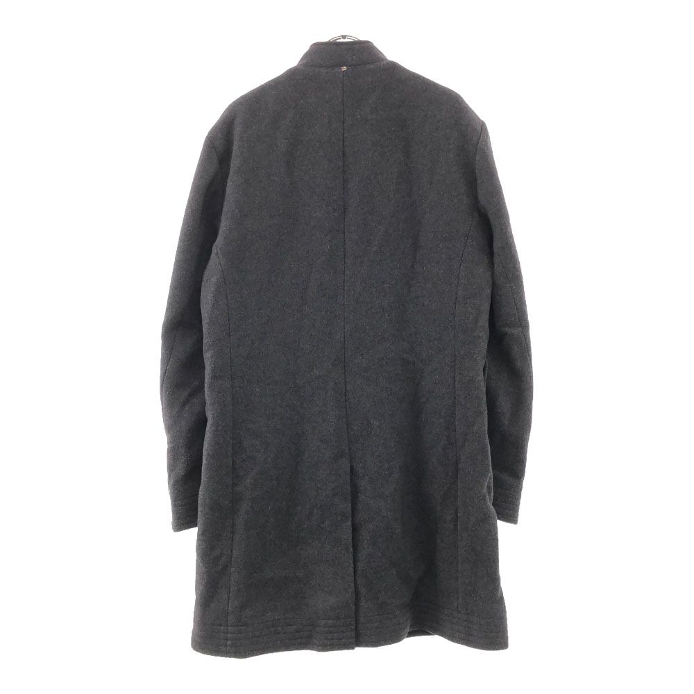 プリティーグリーン ウールブレンド スタンドカラー コート 4 グレー 