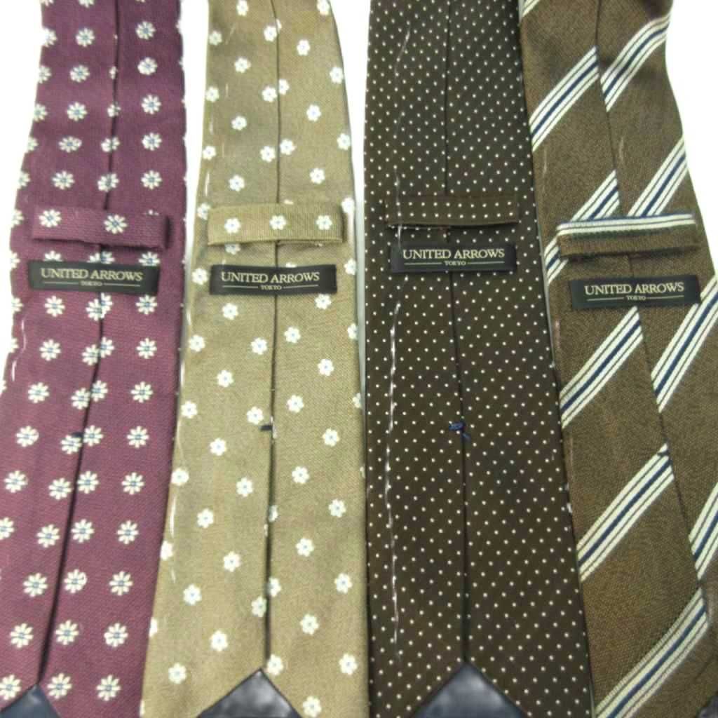 美品　nicky ネクタイ ブルー　ユナイテッドアローズ別注　花柄　ドット 美品 nicky ネクタイ ブルー ユナイテッドアローズ別注 花柄