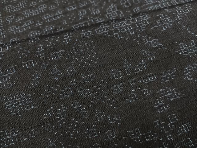 【最短翌日配送】 平和屋着物 結城紬 80亀甲 吉祥花文 正絹 AABB4393ph 値打ちのある