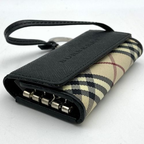 【箱付き】バーバリー BURBERRY 4連キーケース ノバチェック －ブラック バーバリー 4連キーケース ノバチェック ブラック BURBERRY バーバリー