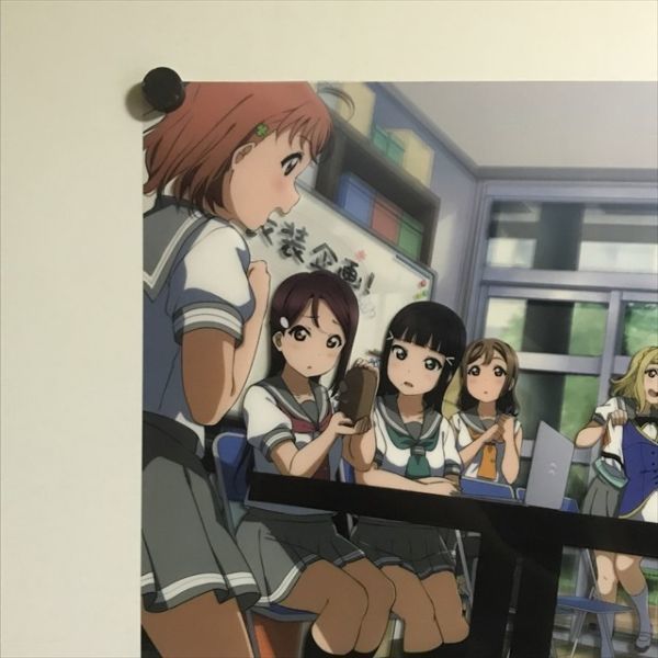 X1696 ◇ラブライブ サンシャイン ゲーマーズ特典 A3サイズ クリア