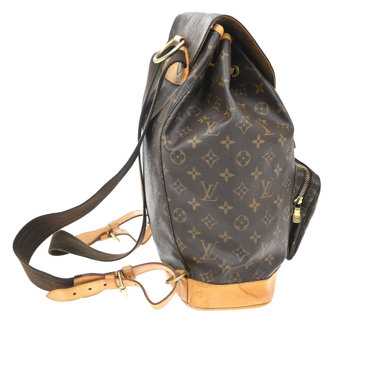 ルイヴィトン 【LOUIS VUITTON】モンスリGM リュック M51135 LOUIS VUITTON (ルイヴィトン) モンスリ 99年製 リュックサック