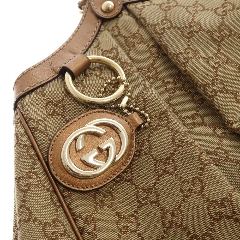 売り切りたい為、最終値下げします！ GUCCI 【中古】GUCCI トートバッグ スーキー GGキャンバス