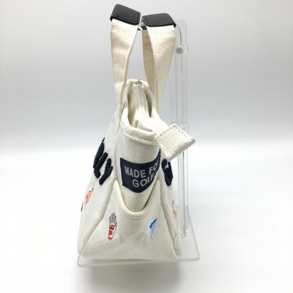 超 パーリーゲイツ カートバッグ 白×黒 SURF-TURF柄 FRゴルフ モデル PEARLY GATES