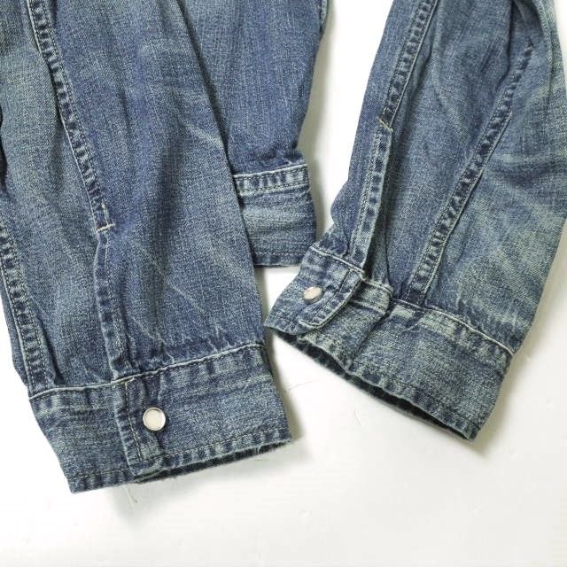 RRL ダブルアールエル 23SS Hewson Indigo Denim Western Jacket ヒューソン インディゴ  デニムウエスタンジャケット 782891663001 XL ブルー Gジャン Double RL アウター g13194 - メルカリ