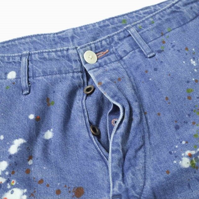 BRU NA BOINNE × DOORS デニムペイントショーツ 日本製
