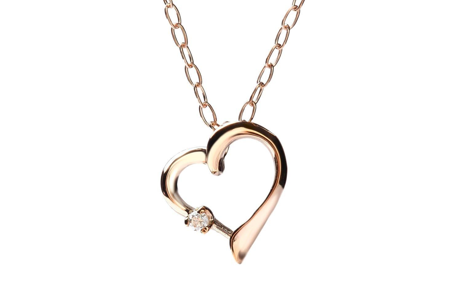 新着商品 ディアマンテ CHIARO DI ディ DIAMANTE K10PG×ダイヤモンド ハートペンダントネックレス キャーロ ギフトラッピング CHD0046XG STEELWINDOWSANDDOORS_COM