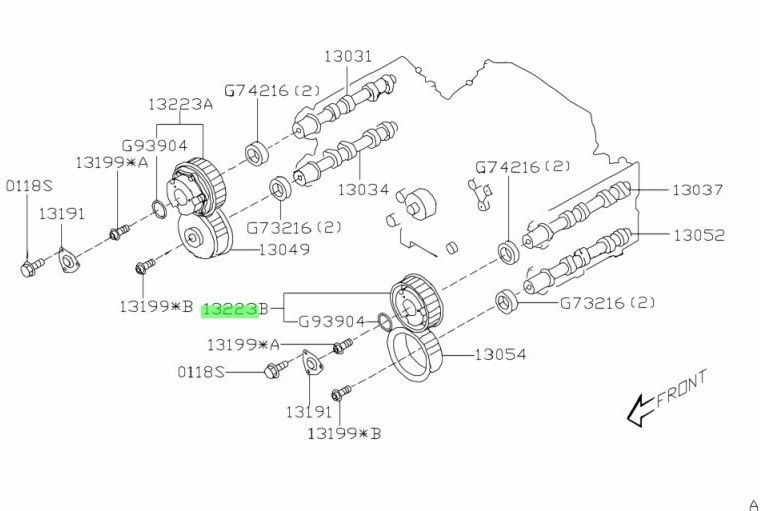 スバル インプレッサ WRX Impreza エンジンタイミングカム スバル インプレッサ WRX Impreza エンジンタイミングカム