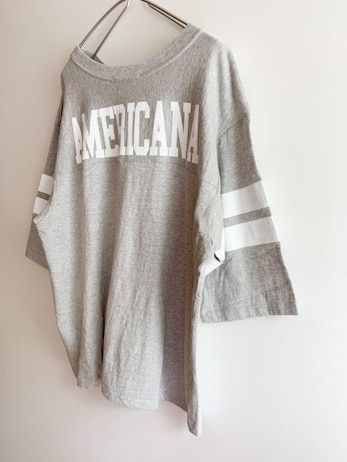 AMERICANA ボーイフレンド フットボール Tシャツ - 古着屋 weatherrain