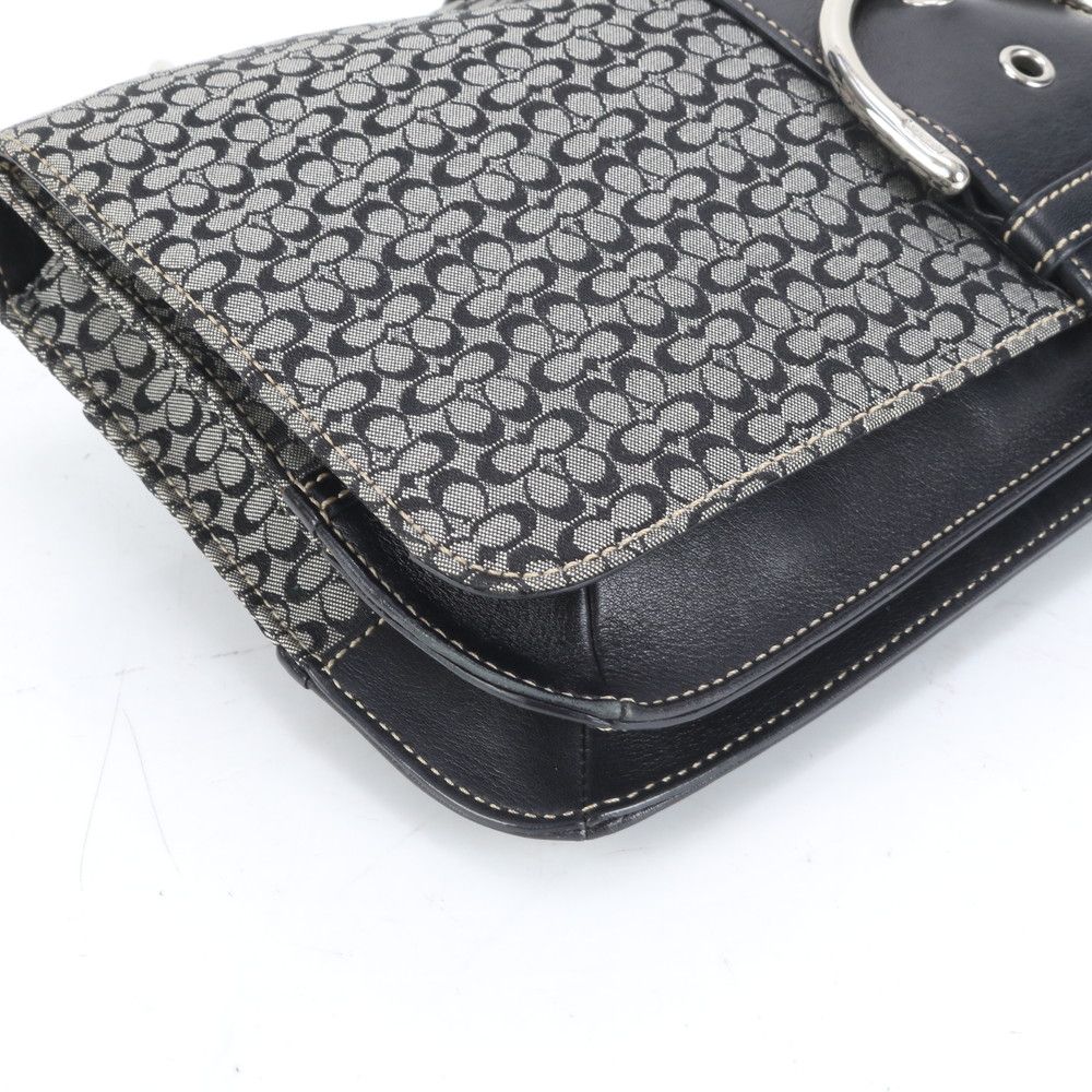 美品 コーチ ショルダーバッグ ソーホー ミニシグネチャー キャンバス レザー COACH/コーチ ソーホーミニシグネチャーショルダーバッグ1463
