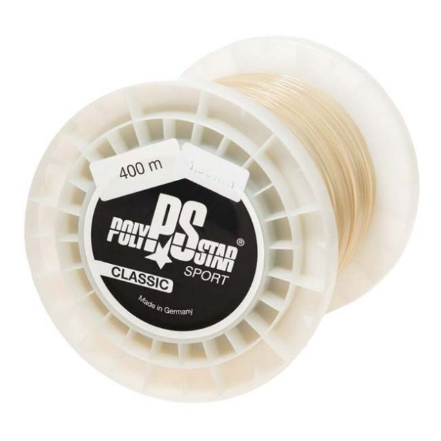 【樽巻き！】ポリスター クラシック (1.20／1.25／1.30mm)400Mロール(ナチュラル)硬式テニス ポリエステル ガット Polystar Classic 400ｍ roll strings(020130008)