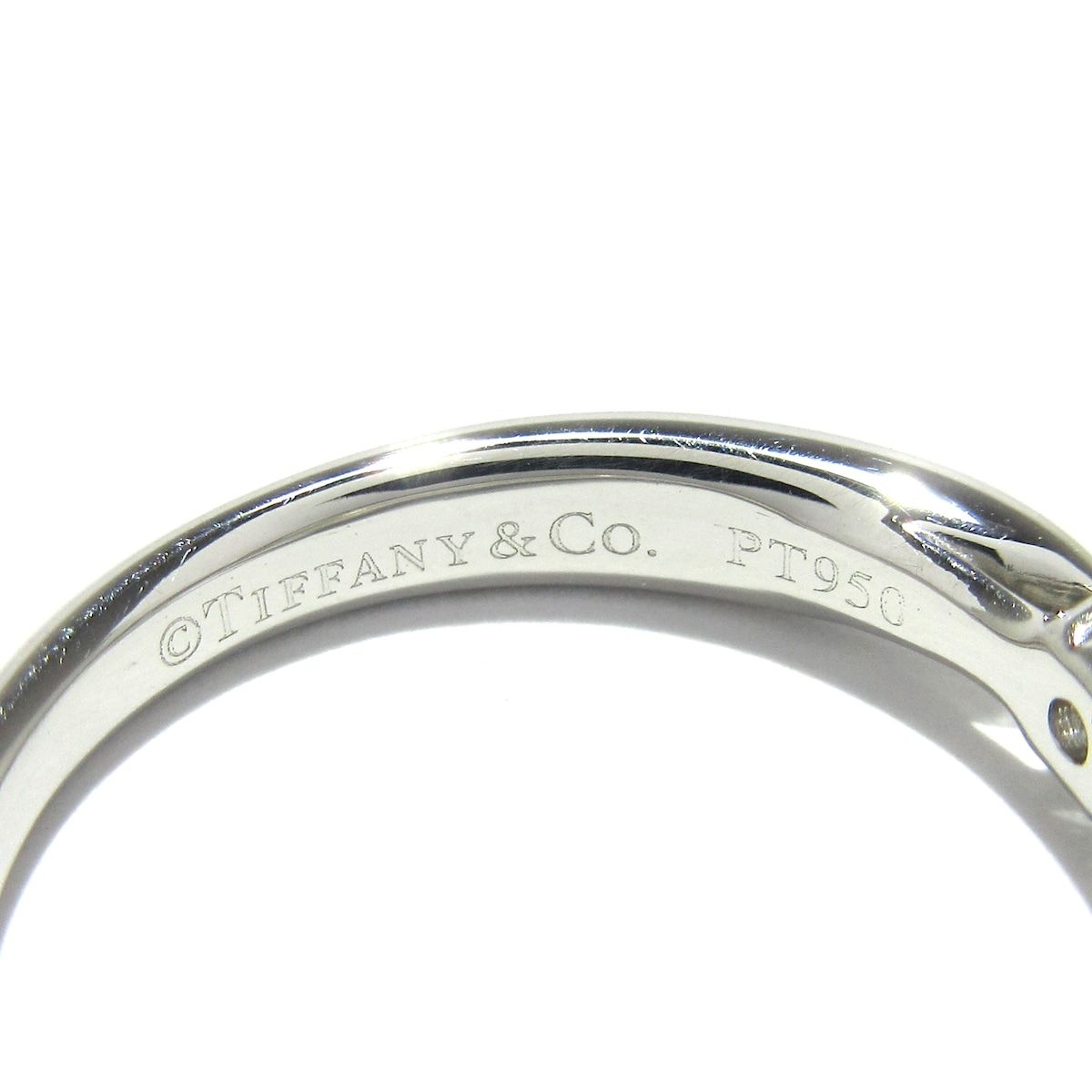 TIFFANY&Co.(ティファニー) リング美品  ハーモニー ダイヤモンド リング Pt950×ダイヤモンド 1Pダイヤ/0.25ct/H EX VVS1