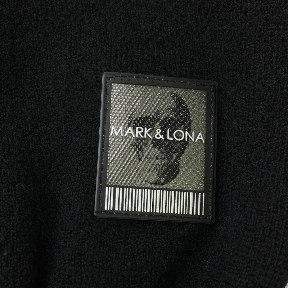 サイズ：50 MARK&amp;LONA マークアンドロナ MCM-9C-AB50 ニットセーター  ブラック系 [240101417725] ゴルフウェア メンズ ストスト サイズ：50 MARK&LONA マークアンドロナ MCM-9C-AB50 ニット