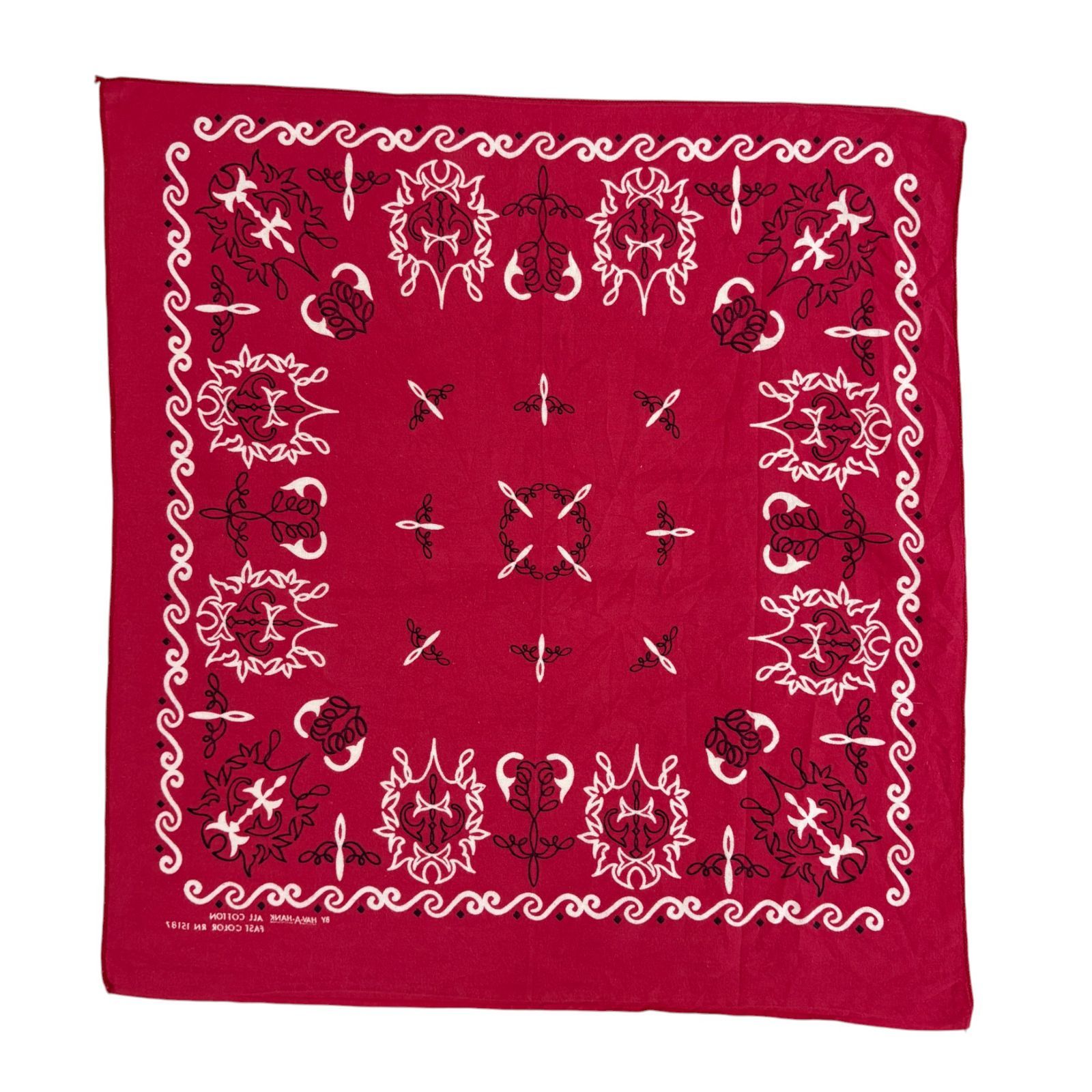 vintageバンダナ 60s USA製 RN15187 ボタニカル B-070 - メルカリ