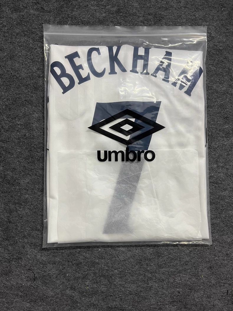 2002 FIFAワールドカップイングランド代表ユニフォームジャージ7番