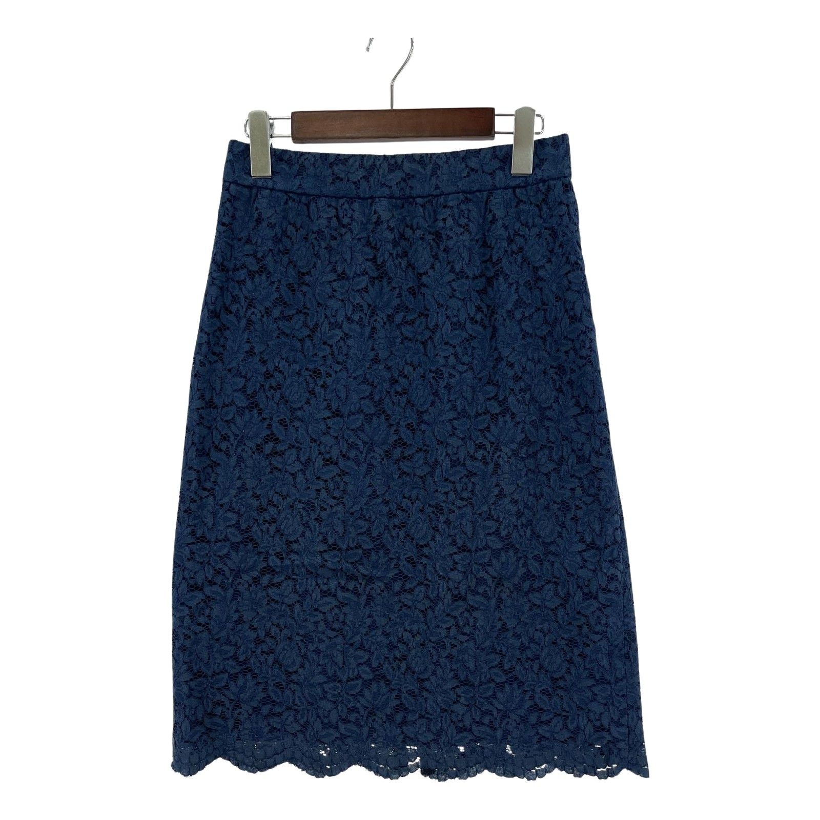 【ANAYI】レーススカート　ネイビー ANAYI アナイ レーススカート size38/ネイビー - メルカリ