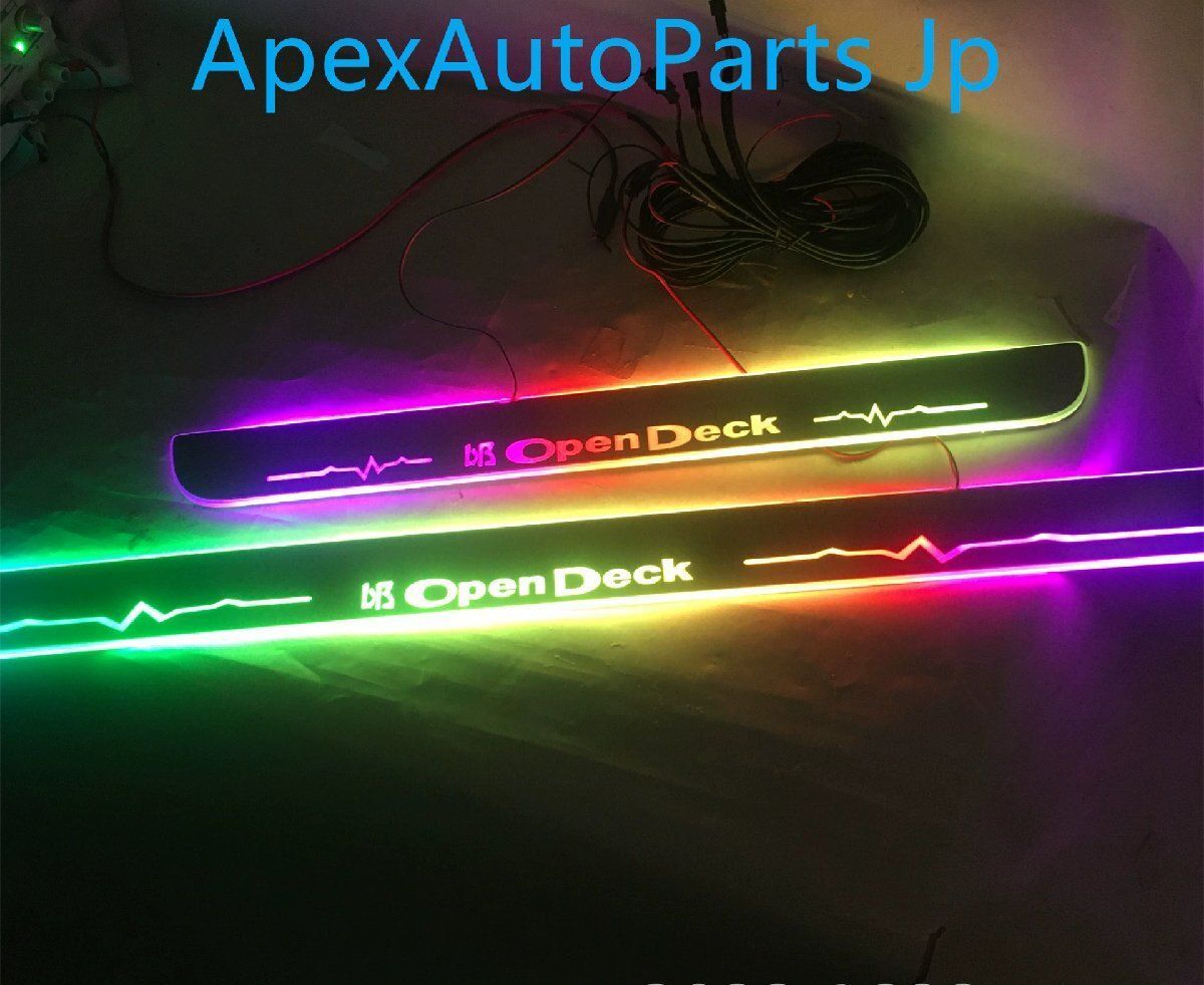 トヨタ NCP34 BB オープンデック LED フル ダイナミック ステップライト ウェルカムボード カスタム 4P