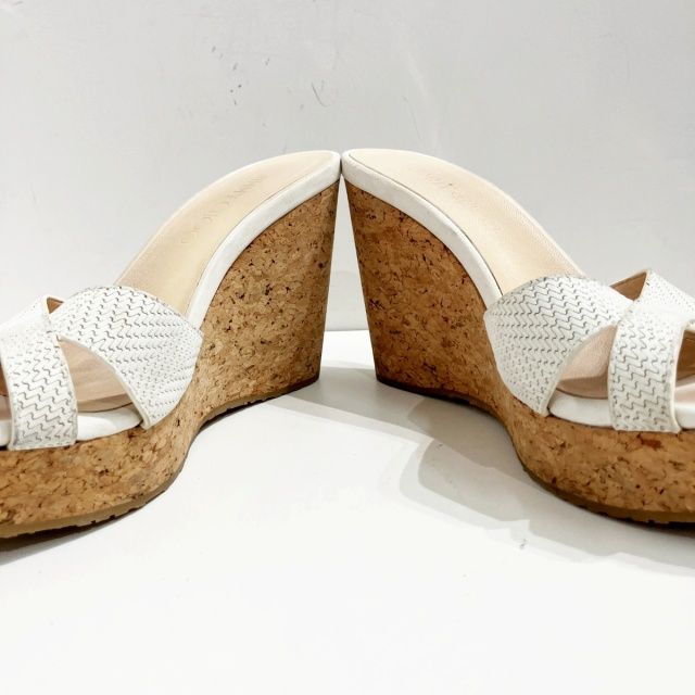 JIMMY CHOO - ジミーチュウ サンダル ミュール コルク 黒の通販