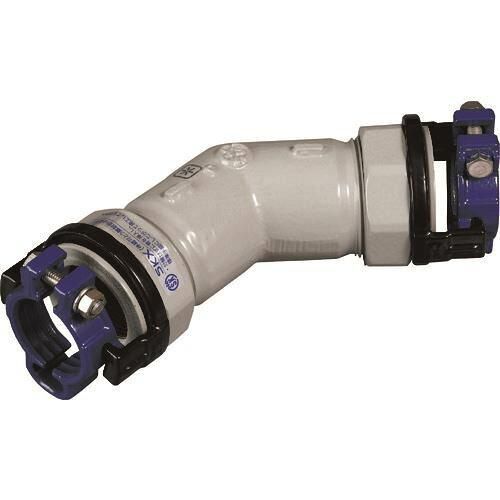 2営業日で発送 SKカワニシ 塩ビ管用継手 SKX45°エルボV50 SKX45LV50 1222