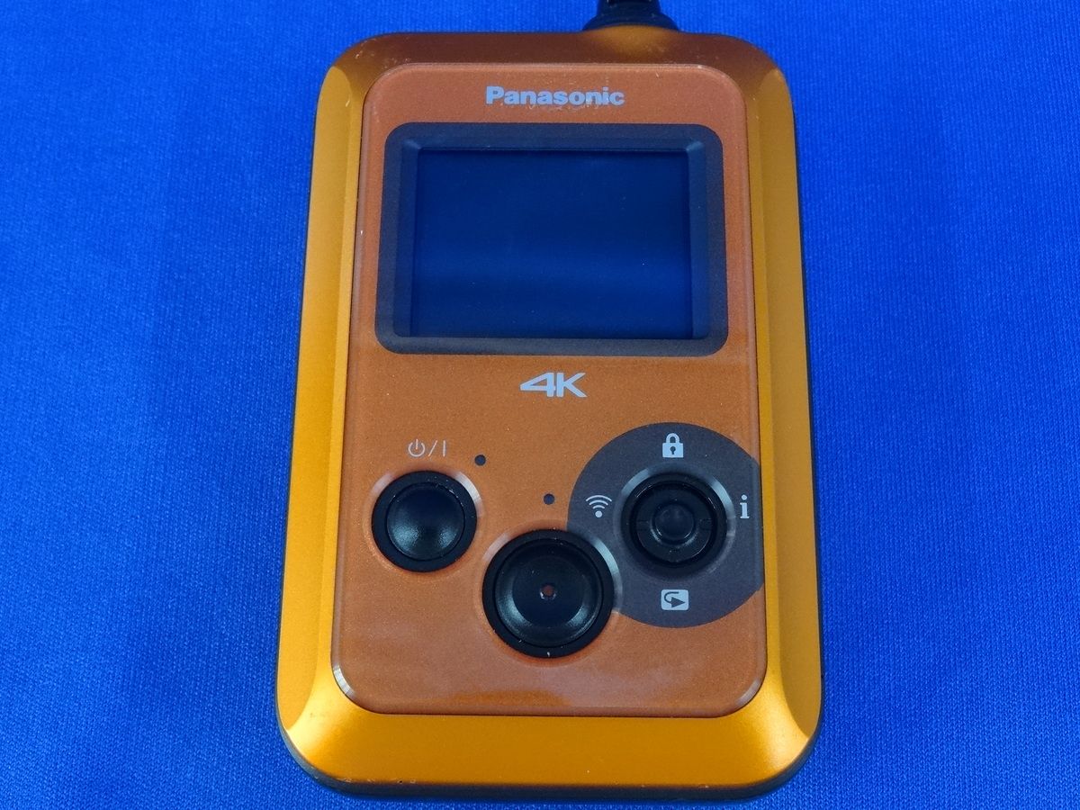 並品 パナソニック 4Kウェアラブルカメラ HX-A500-D オレンジ