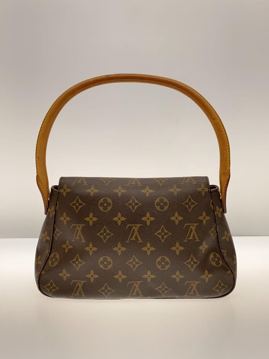 LOUIS VUITTON ミニ・ルーピング_モノグラム・キャンバス_BRW PVC ブラウン - メルカリ