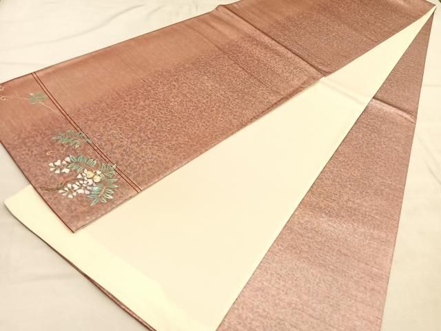 螺鈿細工 螺雅 西陣織 袋帯 未仕立て品 裂嵌宝華文 正絹 お太鼓柄 Q787 楽天市場】【Prices down2】未仕立て袋帯 「御所解き文様