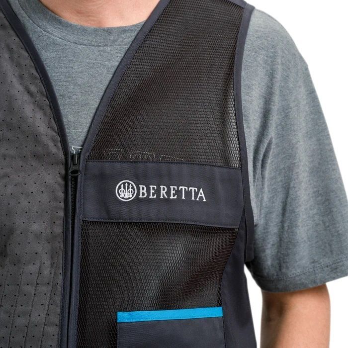 BERETTA ベスト XL 黒 ベレッタ ユニフォームプロ 20.20 コットン シューティング
