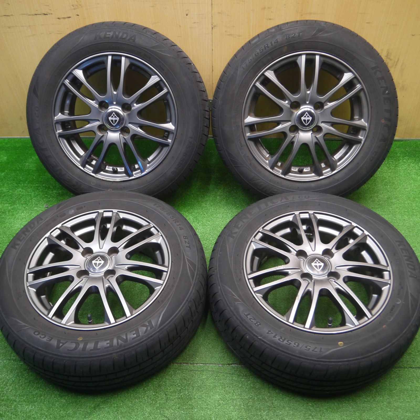 [送料無料] 4本価格！20年175/65R14 ケンダ KENETICA ECO VELVA weds ヴェルヴァ 14インチ PCD100/4H4102102Hノ