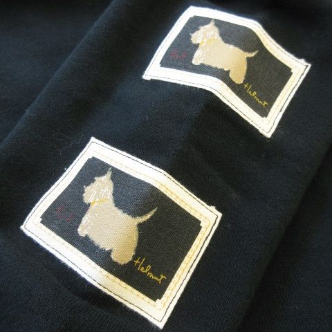 【極美品】カールヘルム ロゴ刺繍入りトレーナー オフホワイト❁⃘*.゜ カールヘルム Karl Helmut トレーナー スウェット クルーネック
