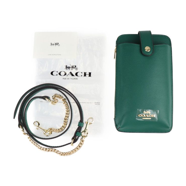 COACH スマホショルダー スマホケース 新品未使用 C6884国内47300円