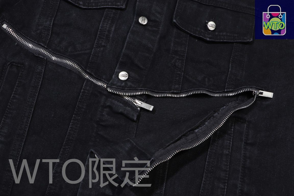 【WE11DONE】ブラックデニムジャケット We11Done(ウェルダン) デニムジャケット(メンズ) - 海外通販のBUYMA