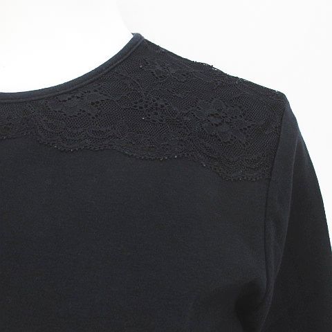 Blumarine ブルマリン　リボン　レース　ジャケット　ブラック　デニム ミス ブルマリン MISS Blumarine 長袖 カットソー 14 黒系